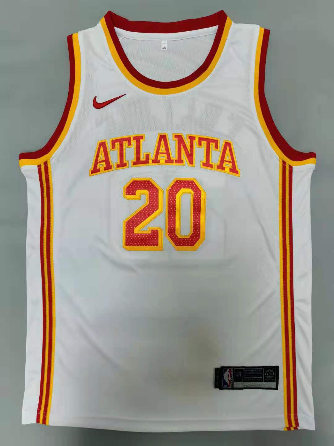 Men Atlanta Hawks #20 Collins White 2021 Nike Game NBA Jerseys